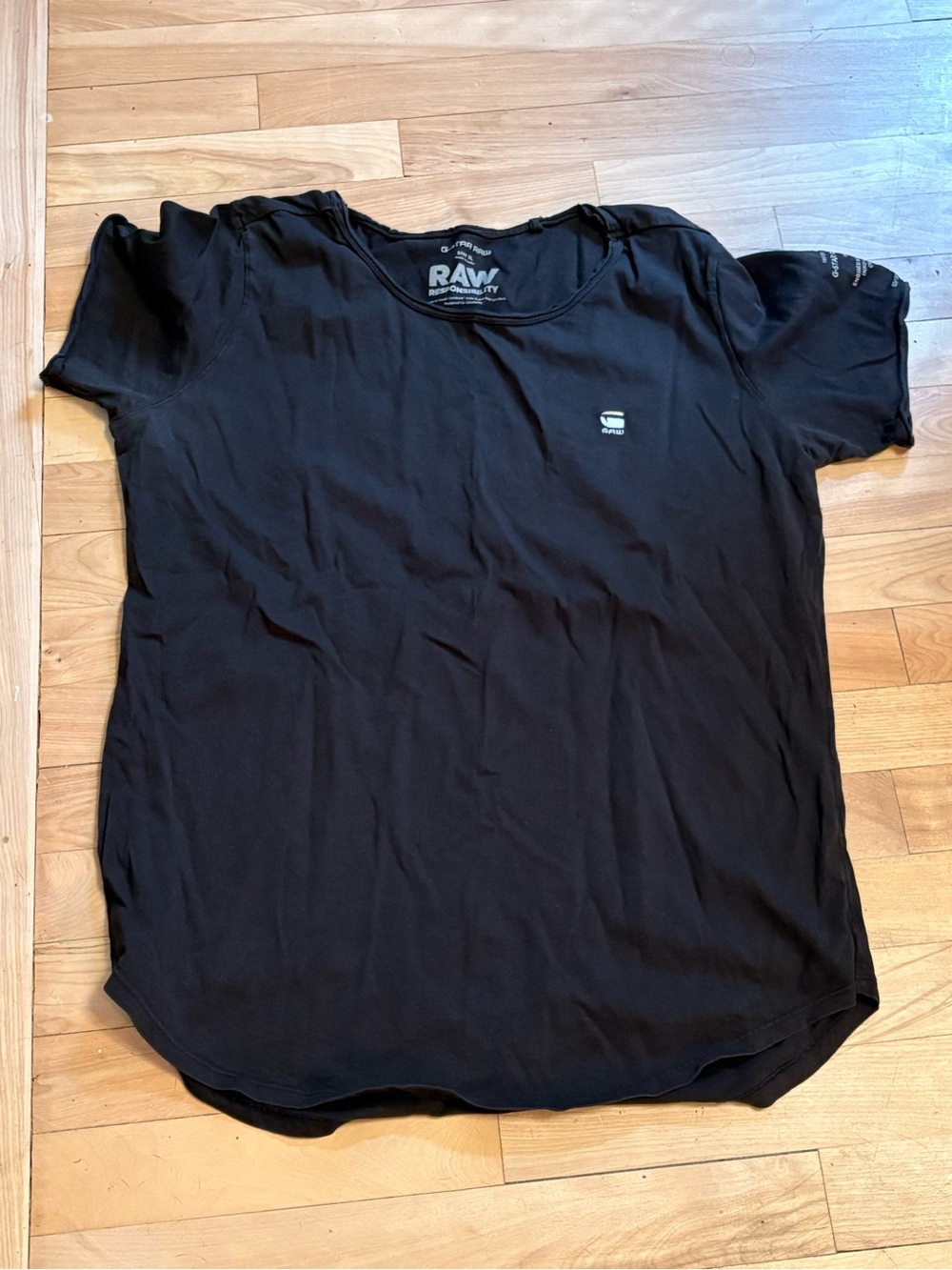 G-Star Raw Black Short Sleeve Crew Tee for Women